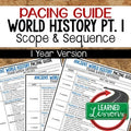 Ancient World History Pacing Guide, Goes with World History Mega Bundle - preview 1
