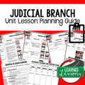 Judicial Branch Lesson Plan Guide Civics Government Back To School - preview 1