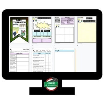 Energy Conservation Activity Unit Review Research, Brochure, Writing & Google - preview 3