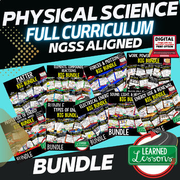 FREE Physical Science Pacing Guide | NGSS Scope & Sequence | Curriculum Map - preview 3
