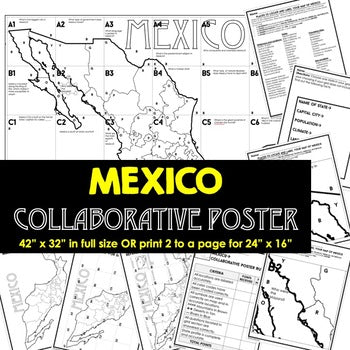 Mexico Collaborative Poster, Mapping Mexico Activity, Mexico Research - preview 4