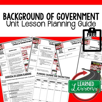 Government Lesson Plan | Civics Teacher Guide - preview 1