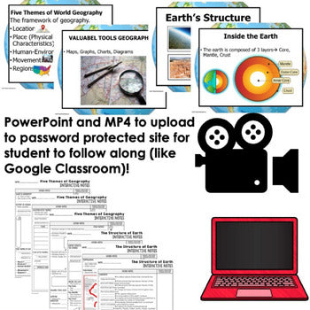 World Geography Guided Notes Bundle | PowerPoints | Google Slides - preview 4