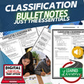 Classification Outline Notes Classification Bullet Notes Life Science Curriculum - preview 1