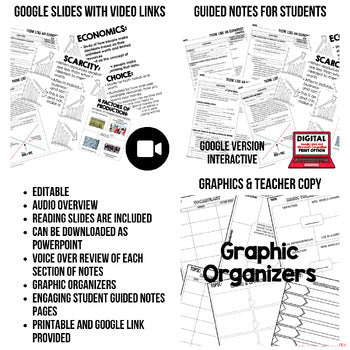 Think Like an Economist Guided Notes & PowerPoint, Digital Learning, Google - preview 2