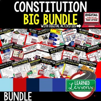 U.S. Constitution Bundle | Civics & Government Activities | Print & Google - preview 1