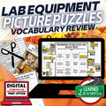 Science Lab Equipment Puzzle Study Guide Test Prep - preview 1
