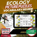 Ecology Activity Picture Puzzle Life Science Activity Vocabulary Review - preview 1
