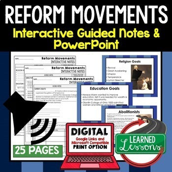 Reform Movements Bundle | U.S. History Activities Print & Digital - preview 4