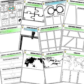 Early Man & River Valley Civilizations | World History Choice Board Activities - preview 4