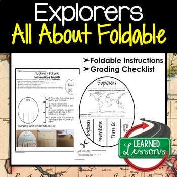 EXPLORERS Activity, All About Foldable (Interactive Notebook) - preview 1