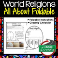 WORLD RELIGIONS Activity, All About Foldable (Interactive Notebook) - preview 1