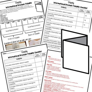 Supply Activity Foldable, Economics Curriculum - preview 2
