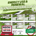 Energy Use & Renewal Agenda PowerPoint & Google Slides, Physical Science Agenda - preview 1