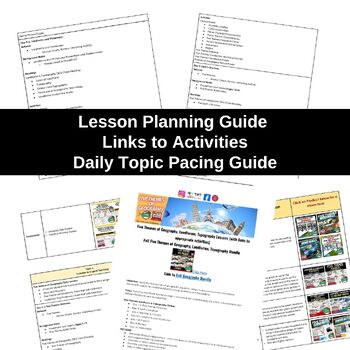 Five Themes of Geography Lesson Plan Guide for World Geography, Back To School - preview 2