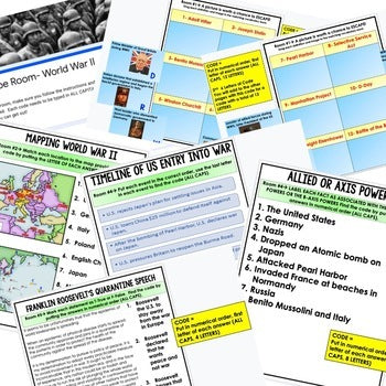 World War II Digital Escape Room, Test Prep, Digital Learning, Google - preview 2