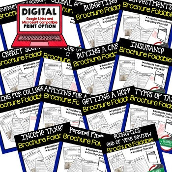 Economics Foldable Bundle | Interactive Economics Activities | Print & Digital - preview 4