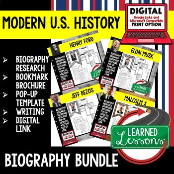 The Wright Brothers Biography Research, Bookmark Brochure, Google - preview 4