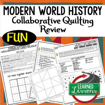 World History Collaborative Quilt, Classroom Display, Collaborative Poster - preview 1