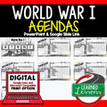World War I Agenda PowerPoint & Google Slides Agenda - preview 1