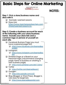 Social Media Marketing for TPT Sellers | Teacher Business Guide | Grow Your Teac - preview 2