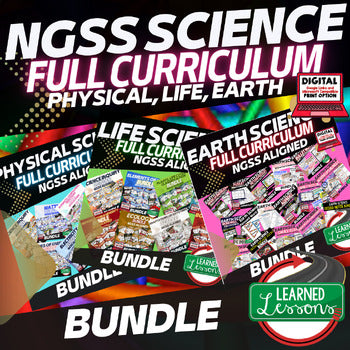 NGSS Science Curriculum Bundle | Earth, Life & Physical Science | Print Digital - preview 1