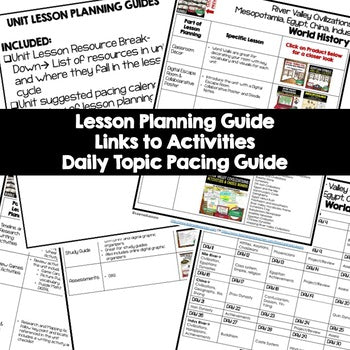 River Valley Civilizations Lesson Plan Guide, World History Curriculum - preview 2