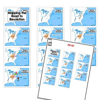 Road To Revolution Map Activity and Research, Mapping the Road to Revolution - preview 3