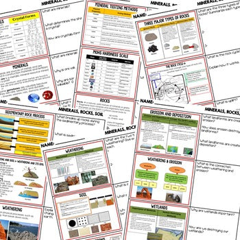 Minerals, Rocks, Soil Warm Ups & Bell Ringers, NGSS Science Warm Ups - preview 2