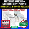 President Harding, Coolidge, Hoover Research & Mapping Print and Digital Google - preview 1