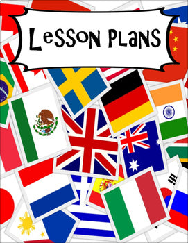 SECONDARY CLASSROOM DECOR, BINDER LABELS, ALL SUBJECTS, World Flags - preview 4