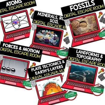 Earth Science Digital Escape Room Bundle, Earth Science Activity - preview 2
