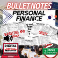 Personal Finance Outline Notes | Financial Literacy Review | Test Prep - preview 1