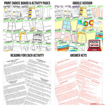 Earth's Layers Plate Tectonics Activities, Plate Tectonics Choice Board - preview 2