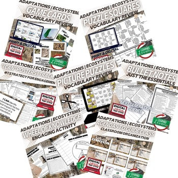 Life Science Adaptations Bundle | NGSS Adaptations & Ecosystems Activities | Mid - preview 3