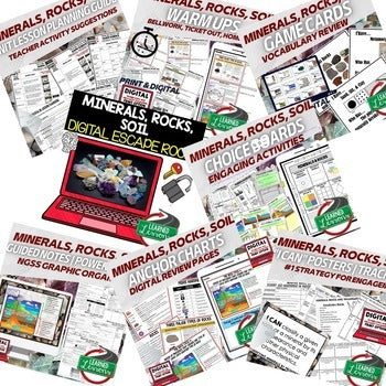 Minerals, Rocks & Soil Bundle | Earth Science Curriculum | NGSS Print & Digital - preview 2