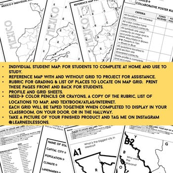 Mexico Collaborative Poster, Mapping Mexico Activity, Mexico Research - preview 3