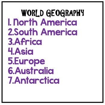 Continent Profile Project Bundle | World Geography Research | Print & Google - preview 3