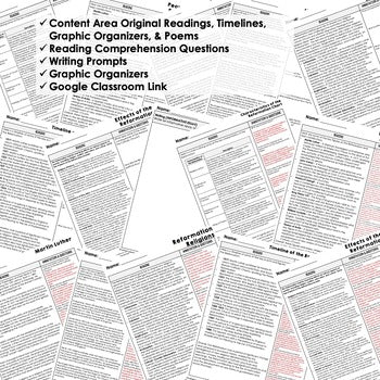 Reformation DBQ Reading Activity Google World History DBQ Reading - preview 2