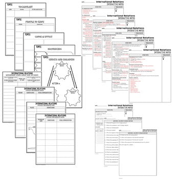 International Relations Guided Notes and PowerPoint, Google & Print - preview 2
