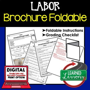 Labor Activity Foldable, Economics Curriculum - preview 1