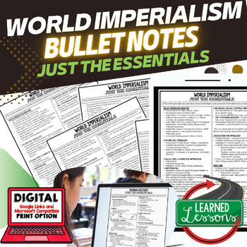 World Imperialism Outline Notes, World Imperialism Bullet Notes - preview 1