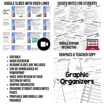 Government & The Economy Guided Notes & PowerPoint, Economics Guided Notes - preview 2