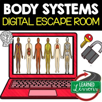 Body Systems Digital Escape Room, Body Systems Activity Life Science Escape Room - preview 1