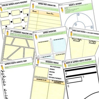 Women's History Activities, Choice Board, Print & Digital, Google - preview 2
