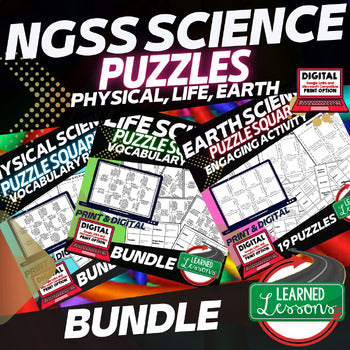 NGSS Science Activities Bundle | Life, Earth & Physical Science | Print  Digital - preview 1