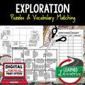 Explorers Vocabulary Activity Puzzle | Test Prep| Print and Google - preview 1