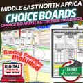 Middle East & North Africa (MENA) Activities, Choice Board, Print & Google - preview 1