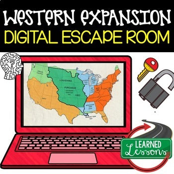 Western Expansion Escape Room | Digital Breakout | U.S. History Activity - preview 1