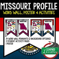 Mississippi History Word Wall, State Profile, Mississippi Activities US History - preview 1